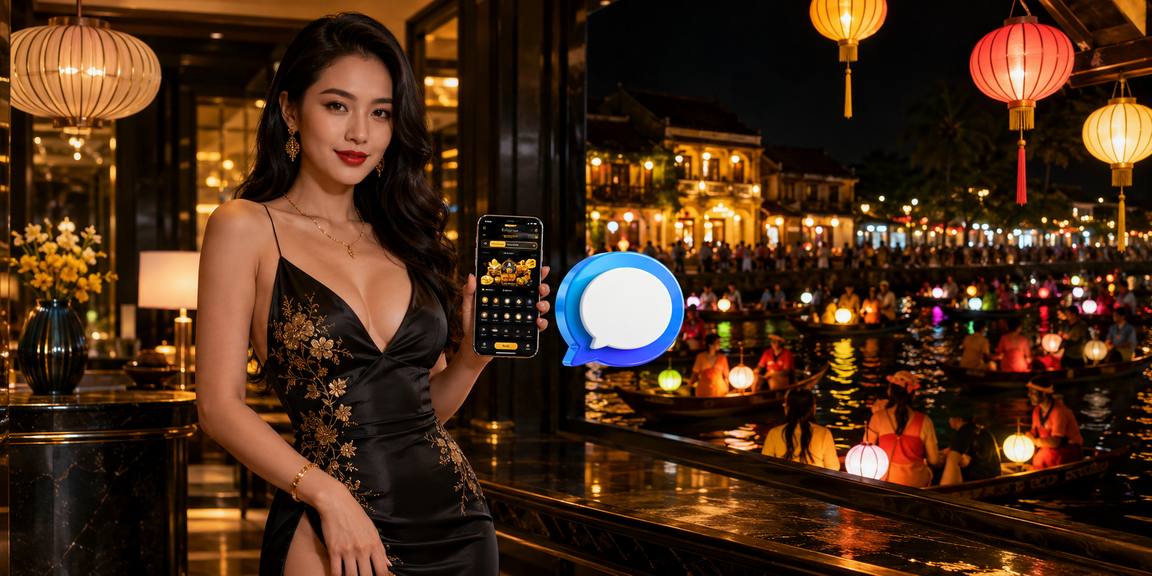 Ứng dụng casino trực tuyến được dùng tại chợ đêm Hội An lung linh đèn lồng